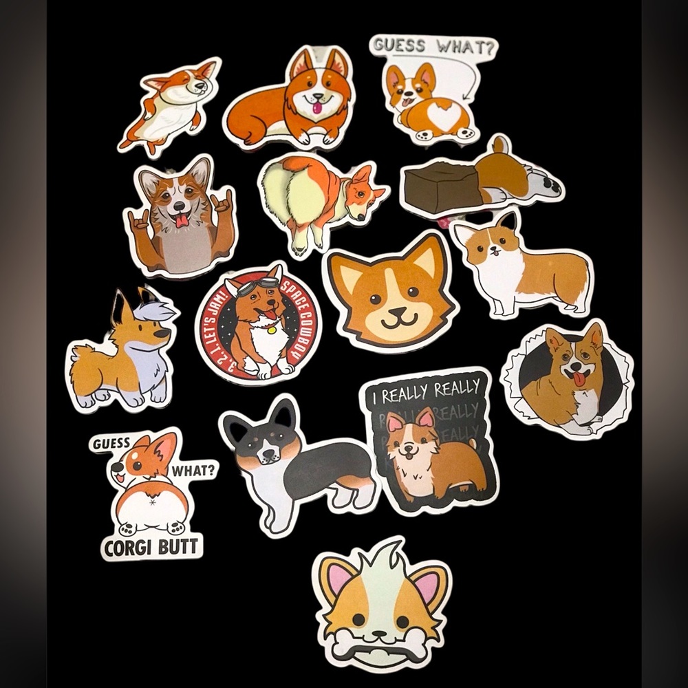 Corgi dog Vinyl Sticker